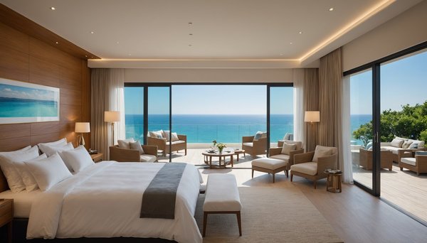 Chambres de luxe écoresponsables avec vue sur la mer à pornic